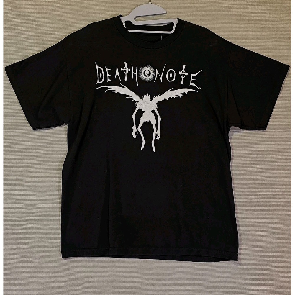 Vintage y2k Anime Death Note shonen jump shirt black L Large